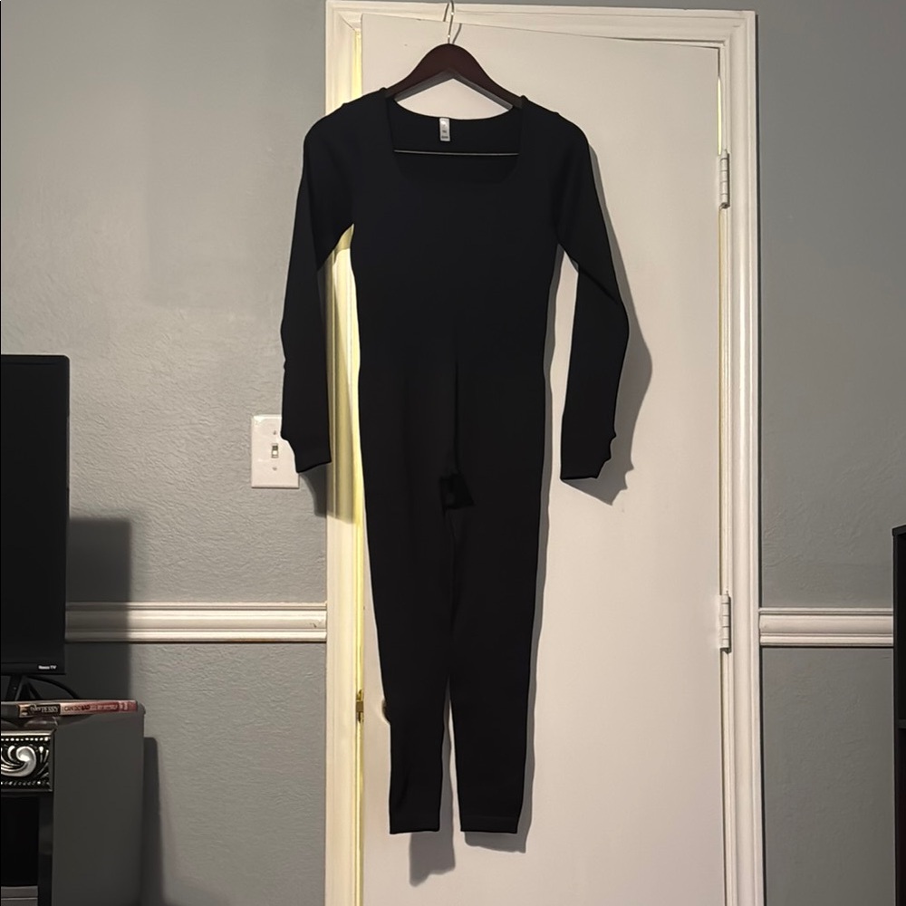 Black Long Sleeve Jumpsuit
